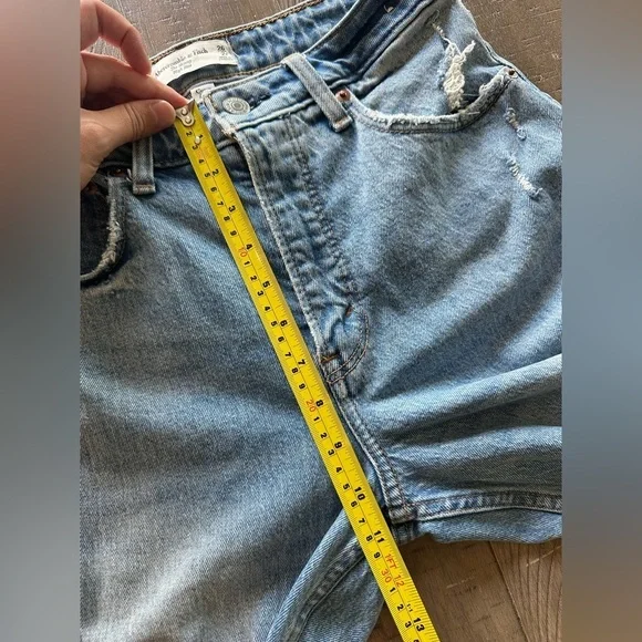 Abercrombie & Fitch Skinny High Rise Curve Love Distressed Jeans size 2 / 26​​ - Picture 11 of 12